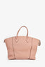 Louis Vuitton 2014 Pink Leather 'Lockit MM' Top Handle with Strap
