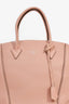 Louis Vuitton 2014 Pink Leather 'Lockit MM' Top Handle with Strap