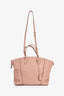 Louis Vuitton 2014 Pink Leather 'Lockit MM' Top Handle with Strap