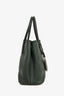 Prada Green Grained Leather Vitello Daino Top Handle Bag with Strap