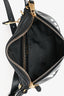 Moschino Black Leather White Logo Belt Bag