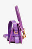 Jacquemus Purple Leather Le Chiquito Montagne Mini Top Handle