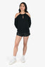 Camila Coelho Black Leather Belted Shorts Size XS