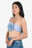 Lovers + Friends Light Blue Flower Bralette Size XS