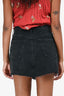 Agolde Black Denim 'Parker Angled' Skirt Size 24