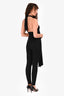 Camila Coelho Black Rhinestone Belted Jumpsuit Size XS