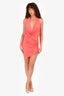 Michael Costello x Revolve Coral Halter Mini Dress Size XXS