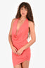 Michael Costello x Revolve Coral Halter Mini Dress Size XXS