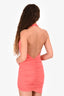 Michael Costello x Revolve Coral Halter Mini Dress Size XXS