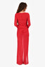 Camila Coelho Red Sheer Cutout Maxi Dress Size XS