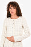 Majorelle White Tweed Cropped Jacket + Shorts 'Tammy' Set Size XS