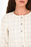 Majorelle White Tweed Cropped Jacket + Shorts 'Tammy' Set Size XS