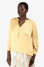 Paige Yellow Kaylynn Long Sleeves Top Size L