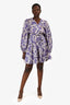 Zimmermann Purple Paisley Patterned Wrap-Around Dress Size 3
