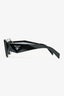 Prada Black Acrylic Frame Rectangular Sunglasses