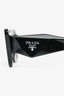 Prada Black Acrylic Frame Rectangular Sunglasses