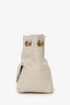 Saint Laurent Light Grey Joy Matelassé Leather Mini Bucket Bag