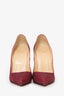 Christian Louboutin Red Glitter So Kate Dragonfly 120 Pumps Size 36