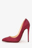 Christian Louboutin Red Glitter So Kate Dragonfly 120 Pumps Size 36