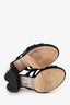 Stuart Weitzman Black Suede Pearl Embellished Sandals Size 7