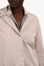 Brunello Cucinelli Grey/Beige Double Layer Detachable Trench Coat Size 44