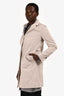 Brunello Cucinelli Grey/Beige Double Layer Detachable Trench Coat Size 44