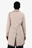 Brunello Cucinelli Grey/Beige Double Layer Detachable Trench Coat Size 44