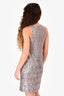 Smythe Silver Sequin Sleeveless V-Neck Dress Size XS