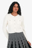 Maje White Boucle Button Down Jacket Size 1