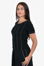 Pre-Loved Chanel™ 2002 Black White Stitched Button Back T-Shirt Size 40