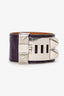 Hermès 2009 Purple Alligator Leather Collier de Chien Bracelet
