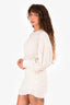 Isabel Marant White Long Sleeves 'Gathered' Mini Dress Size 36