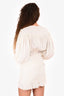 Isabel Marant White Long Sleeves 'Gathered' Mini Dress Size 36