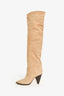 Isabel Marant Tan Suede 'Riria' Over-The-Knee Boots Size 37