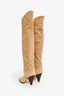 Isabel Marant Tan Suede 'Riria' Over-The-Knee Boots Size 37