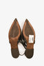 Brunello Cuccinelli Black Leather Pointed Slingback Flats Size 40