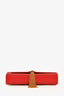 Saint Laurent Red Leather Medium Kate Tassel Bag on Chain