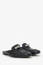 Hermès Black Leather OZ Kelly Mules Size 40