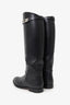 Hermès Black Leather Kelly Buckle Jumping Boot Size 40