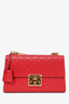 Gucci Red Guccissima Leather Padlock Shoulder Bag