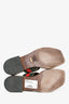 Gucci Brown/Green/Red Suede Leather/Canvas Horsebit Sandals Size 37