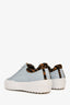 Fendi Blue Zucca FF Logo Canvas Sneakers Size 37