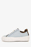 Fendi Blue Zucca FF Logo Canvas Sneakers Size 37