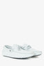 Tod's Light Blue Suede Gommino Bubble Loafers Size 40.5