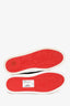 Christian Louboutin Red/Black Leather Patchwork Louis Sneakers Size 41.5