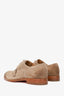 Christian Louboutin Brown Suede Leather Buckle Detail Lace Up Shoes Size 42 Mens
