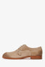 Christian Louboutin Brown Suede Leather Buckle Detail Lace Up Shoes Size 42 Mens