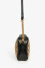 Gucci Brown GG Monogram/Black Leather Small Marmont Crossbody Bag