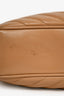 Saint Laurent Beige Quilted Chevron Leather 'Lou' Crossbody Bag