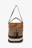 Burberry Brown Nova Check Canvas/Leather Asby Tassel Bucket Bag